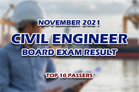 2021 civil engineering board exam result|RESULT: November 2021 Civil Engineer CE board exam top 10 .